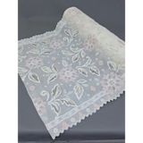 Başak Ev Tekstili Pvc Küpür Dantel Raf ve Dolap Örtüsü Runner - Pembe - 50 x 300 cm
