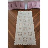 Başak Ev Tekstili Pvc Runner Ve Sehpa Üstü Servislik 80 cm X 40 cm