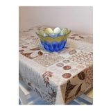 Başak Ev Tekstili(1931) Elyaflı Pvc Muşamba - Fantastik Desenli Silinebilir Masa Örtüsü KAHVERENGİ-140 x 200