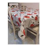 Başak Ev Tekstili(2416) Elyaflı Pvc Muşamba - Desenli Silinebilir Masa Örtüsü (KIRMIZI) Kırmızı-140 x 300