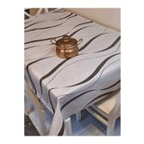 Başak Ev Tekstili(3751) Elyaflı Pvc Muşamba - Desenli Silinebilir Masa Örtüsü GRİ-140 x 240