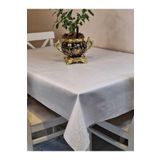 Başak Ev Tekstili(4053) Elyaflı Pvc Muşamba - Desenli Silinebilir Masa Örtüsü BEYAZ-140 x 240