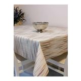 Başak Ev Tekstili(501) ELYAFLI PVC MUŞAMBA - DESENLİ SİLİNEBİLİR MASA ÖRTÜSÜ KAHVE-100 x 140