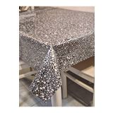 Başak Ev Tekstili(889) Şeffaf 0.018 Mm Pvc Muşamba - Desenli Silinebilir Şeffaf Masa Örtüsü Şeffaf-140 x 240