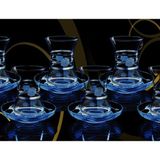 Başak Ince Belli Papatya (Platin)12 Parça 6 Kişilik Çay Takım - 125 ml