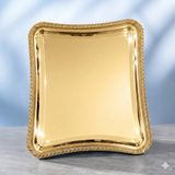 Başak Model Gold İtalyan Sunum Tepsisi 21x18,5 cm – Şık ve Zarif Servis Tepsisi