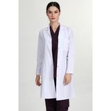 Başak Önlük Kadın Uzun Gömlek Yaka Doktor Hemşire Öğretmen Önlüğü Beyaz MRV-1401 - 44