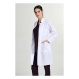 Başak Önlük Kadın Uzun Hakim Yaka Doktor Hemşire Öğretmen Önlüğü Beyaz