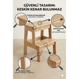 Basamaklı Mutfak Tabure Merdiven - Ahşap