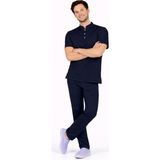 Başaran Uniforma Likralı Lacivert Erkek Premium Scrubs Takım - Doktor/Hemşire Kıyafetleri - XS