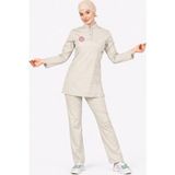 Başaran Uniforma Likralı Tıbbi Sekreter Forması (Moth) Tesettür Takım - 36