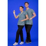 Başaran Uniforma Tek Üst Unisex Kalıp Zeytin Yeşili Likralı Hemşire / Doktor Forması Scrubs - Doktor/Hemşire Kıyafetleri - 2XS