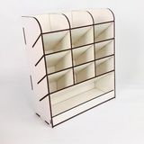 Başarı Atolye Begonya Masa Üstü Organizer Beyaz 25,5 x 9,2 x 21 cm