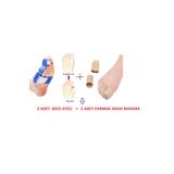 başarı ortopedi Ayak Parmak Arası Silikon Makara Başparmak Ayırıcı Şekil Düzeltici Makara Halluks Valgus 1 Çift