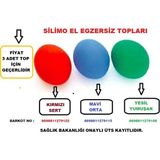 Başarı Ortopedi Fizik Tedavi El Çalıştırma Güçlendirme Egzesiz Topu 3'lü - Renkli
