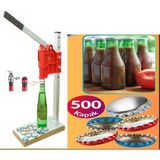 Başarı Ortopedi Sos Için Gazoz Kapağı Kapatma Makinesi Presi ve 500 Adet Gazoz Kapağı