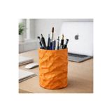 Basart Dokulu 3D Yazıcı Üretimi Dekoratif Masa Üstü Kalemlik ve Organizer