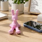 Basart Mini Tavşan Telefon Standı – Sevimli Tasarım, Kompakt Masaüstü Tutucu - Pembe
