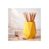 Basart Modern Geometrik Kalemlik - Dekoratif Masa Üstü Düzenleyici Ofis ve Okul Düzenleyici Organizer