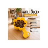Basart Patili Mama Ölçeği Kedi Köpek Mama Küreği Mama Ölçü Kabı Pati Şekilli Mama Kaşığı Plastik Mama Ölçer Evcil Hayvan Mama Aparatı