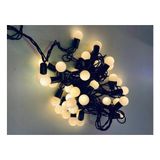 Başcılar 5 Metre 28 Mini Top LED Sarı Işık Fişli Siyah Kablo
