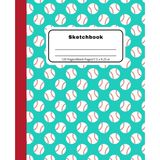 Baseball Sketchbook: Blank Notebook for Drawing