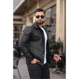BASEL.CO Erkek Siyah Deri Ceket