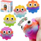 Başel Popping Ball Squishy Fidget Oyuncak 3D Sıkma Stres Topları - Renkli