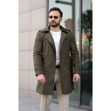 Baselco Apoletli Kemerli Trençkot - 2XL - Haki