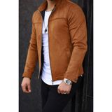 Baselco Erkek Mevsimlik Süet Ceket - 2XL - Kahve - Taba