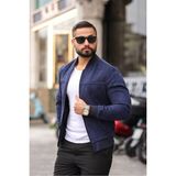 Baselco Erkek Süet Kolej Ceket - Lacivert Süet - 2XL