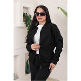 Baselco Kadın Relax Fit Bomber Süet Ceket Slim Fit Suni Deri Polo Yaka - XL