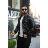 Baselco Polo Yaka Baharlık Süet Ceket Erkek Slim Fit Suni Deri Modern Tasarım