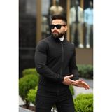 Baselco Slim Fit Erkek Bomber Ceket Suni Deri ile Casual Kombinlerinizi Tamamlayın - Siyah