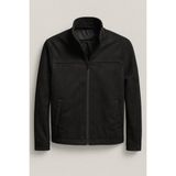 Baselco Slim Fit Süet Ceket Erkek Kullanıma Uygun Suni Deri Modern Tasarım - XL - Siyah