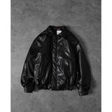 Baselco Unisex Premium Oversize Vintage Bomber Deri Ceket