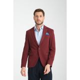 Baselnaa Erkek Koyu Bordo Battal Büyük Beden Dar Kesim Astarlı Düğmeli Basic Blazer Ceket Koyu Bordo 62