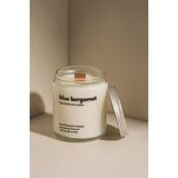 Basement : Blue Bergamot : Cam Kavanozda Kokulu %100 Soya Mum (Bergamot, Neroli, Kakule, Limonel, Narenciye) - 1 Adet