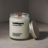 Basement : Bubblegum : Cam Kavanozda Kokulu %100 Soya Mum (Kiraz, Tutti Frutti, Çilek, Karamel, Vanilya) - 1 Adet