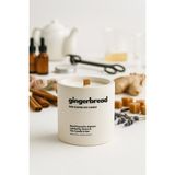 Basement : Gingerbread : Modern Beyaz Beton Mum (Zencefil, Tarçın, Karamel, Vanilya, Şeker Özü) - 1 Adet