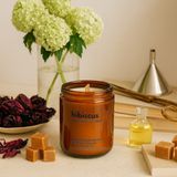 Basement : Hibiscus : Amber Cam Kavanozda : Kokulu Soya Mum (Ebegümeci, Bergamot, Ylang Ylang, Karamel) - 1 Adet