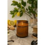 Basement : Lemon Essential Oil : Amber Cam Kavanozda : Kokulu Soya Mum (Limon) - 1 Adet