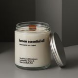 Basement : Lemon Essential Oil : Cam Kavanozda Kokulu %100 Soya Mum (Limon) - 1 Adet