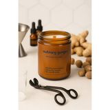 Basement : Nutmeg Ginger : Amber Cam Kavanozda : Kokulu Soya Mum (Zencefil, Hindistan Cevizi, Sandal Ağacı, Sedir Ağacı) - 1 Adet