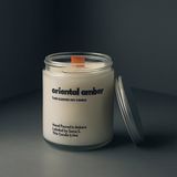 Basement : Oriental Amber : Cam Kavanozda Kokulu %100 Soya Mum (Sığla Ağacı, Sedir, Sandal Ağacı, Bal, Tonka) - 1 Adet
