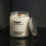 Basement : Oxygen : Cam Kavanozda Kokulu %100 Soya Mum (Limon, Bergamot, Iris Çiçeği, Ylang Ylang) - 1 Adet