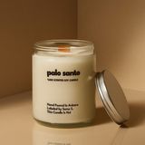 Basement : Palo Santo : Cam Kavanozda Kokulu %100 Soya Mum (Santo Ağacı, Sedir, Sandal, Bergamot, Citrus) - 1 Adet