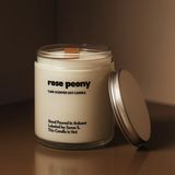 Basement : Rose Peony : Cam Kavanozda Kokulu %100 Soya Mum (Gül, Peyoni, Beyaz Yasemin, Amber Çiçeği) - 1 Adet