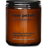 Basement : Rose Petals : Amber Cam Kavanozda : Kokulu Soya Mum (Gül Yaprakları) - 1 Adet