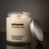 Basement : Satsuma : Cam Kavanozda Kokulu %100 Soya Mum (Narenciye, Mandalin, Citrus, Çam, Okaliptüs) - 1 Adet